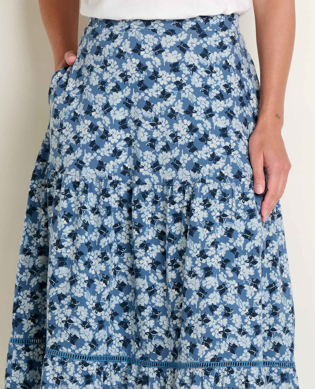 Marigold Tiered Midi Skirt - Organic Cotton & TENCEL™ Flowy Skirt  | Toad&Co Women