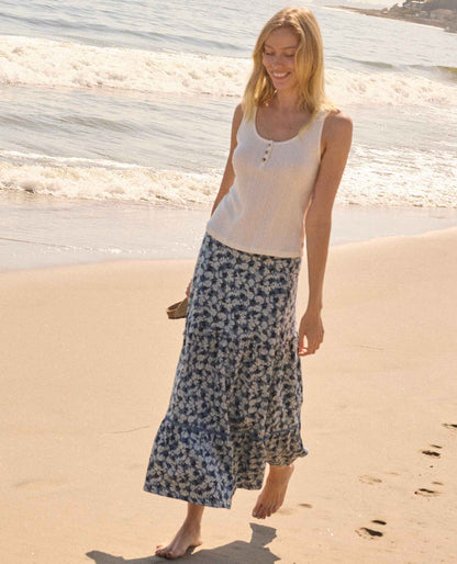 Marigold Tiered Midi Skirt - Organic Cotton & TENCEL™ Flowy Skirt  | Toad&Co Women