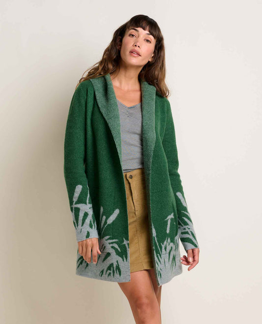 Heartfelt Merino Wool Open Front Cardigan Hoodie  | Toad&Co Women