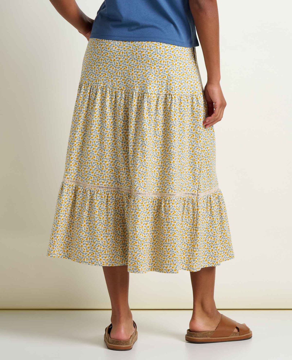 Marigold Tiered Midi Skirt - Organic Cotton & TENCEL™ Flowy Skirt  | Toad&Co Women
