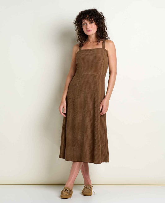 Sunkissed Tank Midi Dress - Quick-Dry Recycled Midi Travel Dress  | Toad&Co Women