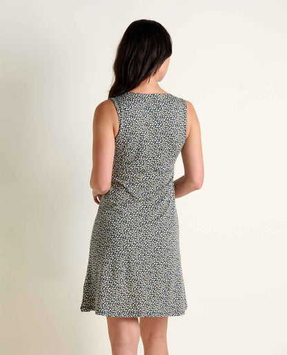 Women's Rosemarie Sleeveless Dress - by Toad&Co Midnight Print | Toad&Co Women
