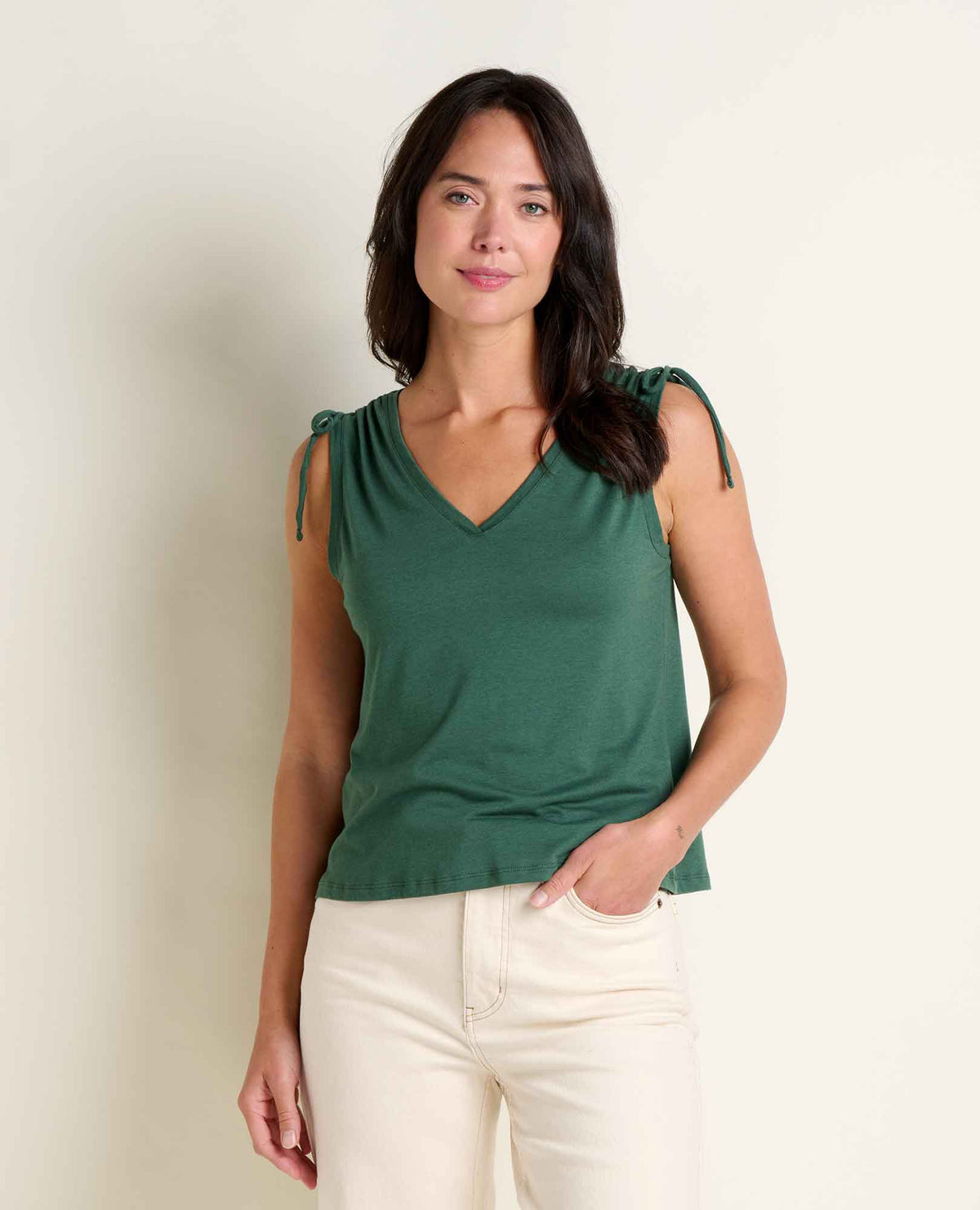 Anza Cinch V-Neck Tank Top - Organic Cotton  | Toad&Co Women