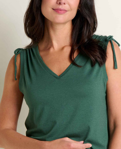 Anza Cinch V-Neck Tank Top - Organic Cotton  | Toad&Co Women