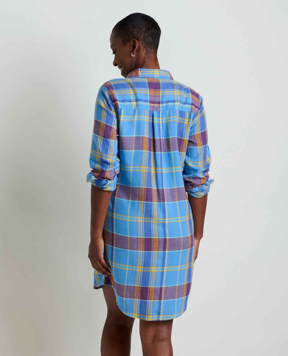 Re-Form Flannel Shirtdress Wild Ginger Lg Plaid | Toad&Co Women