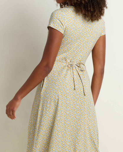 Rose Short Sleeve V-Neck Midi Dress - Soft with Stretch  | Toad&Co Women