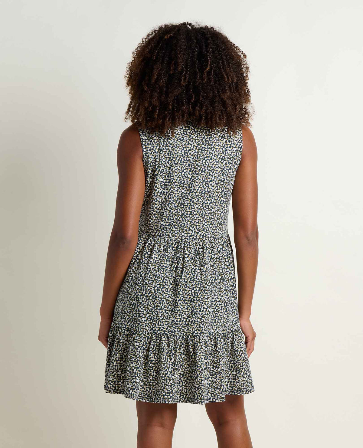 Marley Tiered Tank Dress - Breathable Organic Cotton Tiered Dress Midnight Print | Toad&Co Women