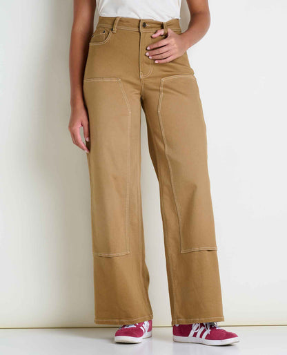 Organic Cotton Wide Leg Utility Denim - Sustainable Jeans by Toad&Co  | Toad&Co Women