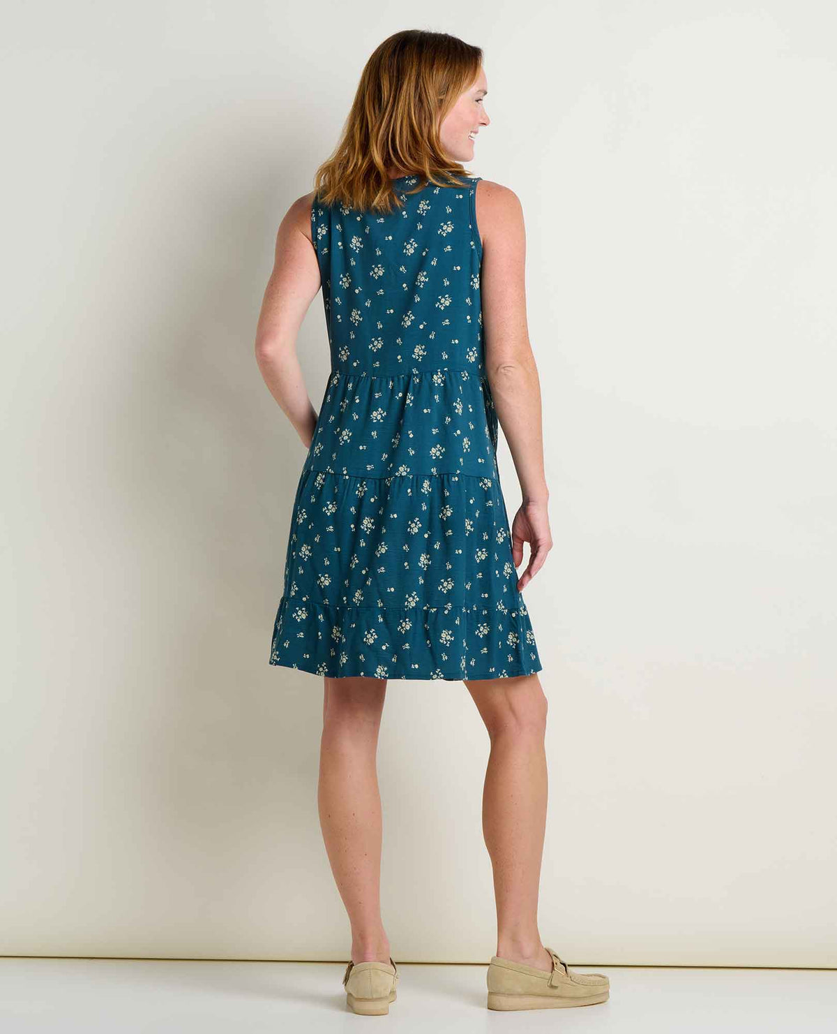 Manzana Tiered Tank Dress - Organic Cotton Flirty Tiered Sundress  | Toad&Co Women