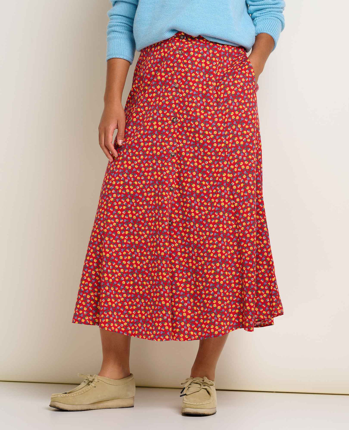 Manzana Organic Cotton Midi Skirt  | Toad&Co Women