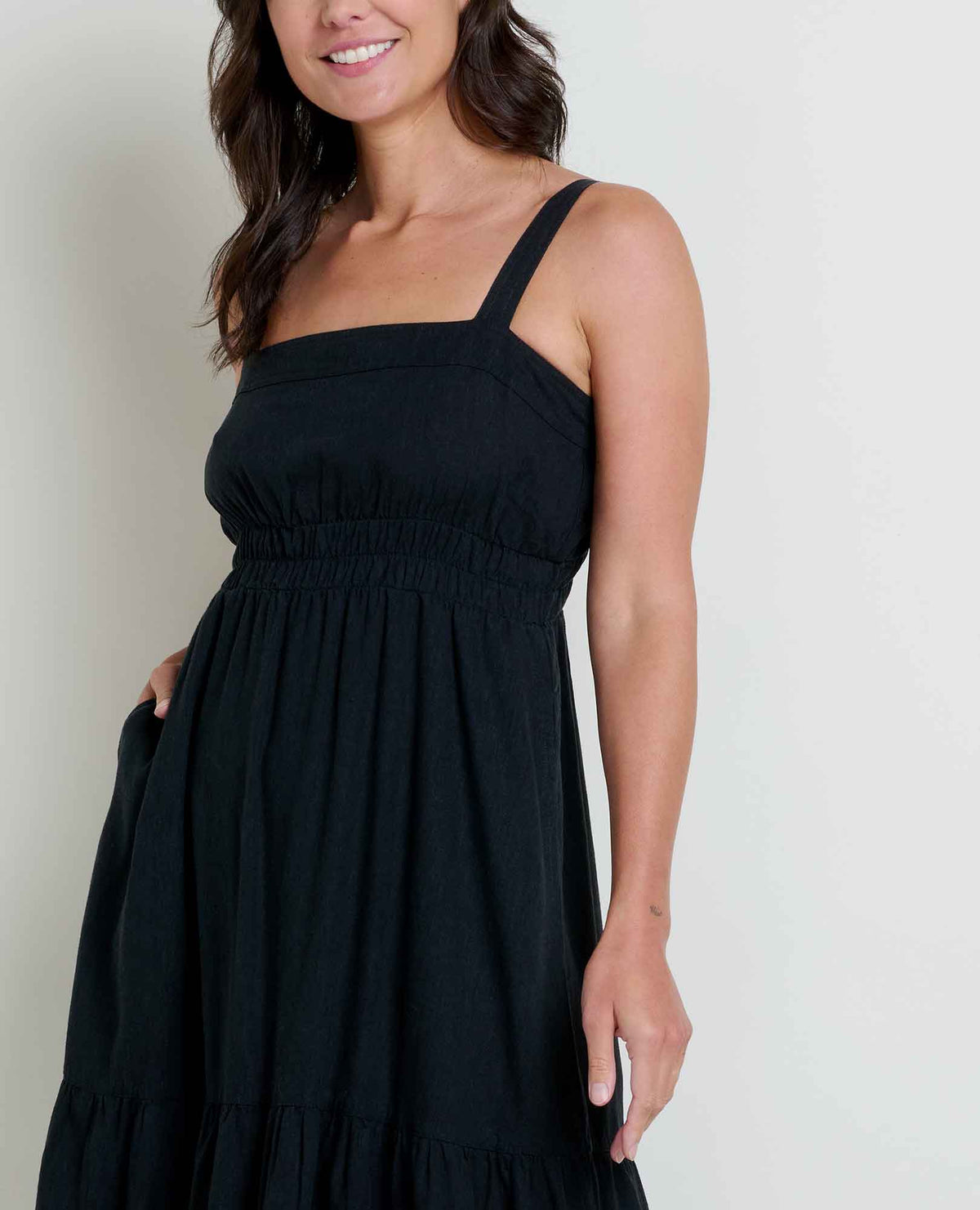 Taj Hemp Tiered Midi Dress - Better than Linen  | Toad&Co Women