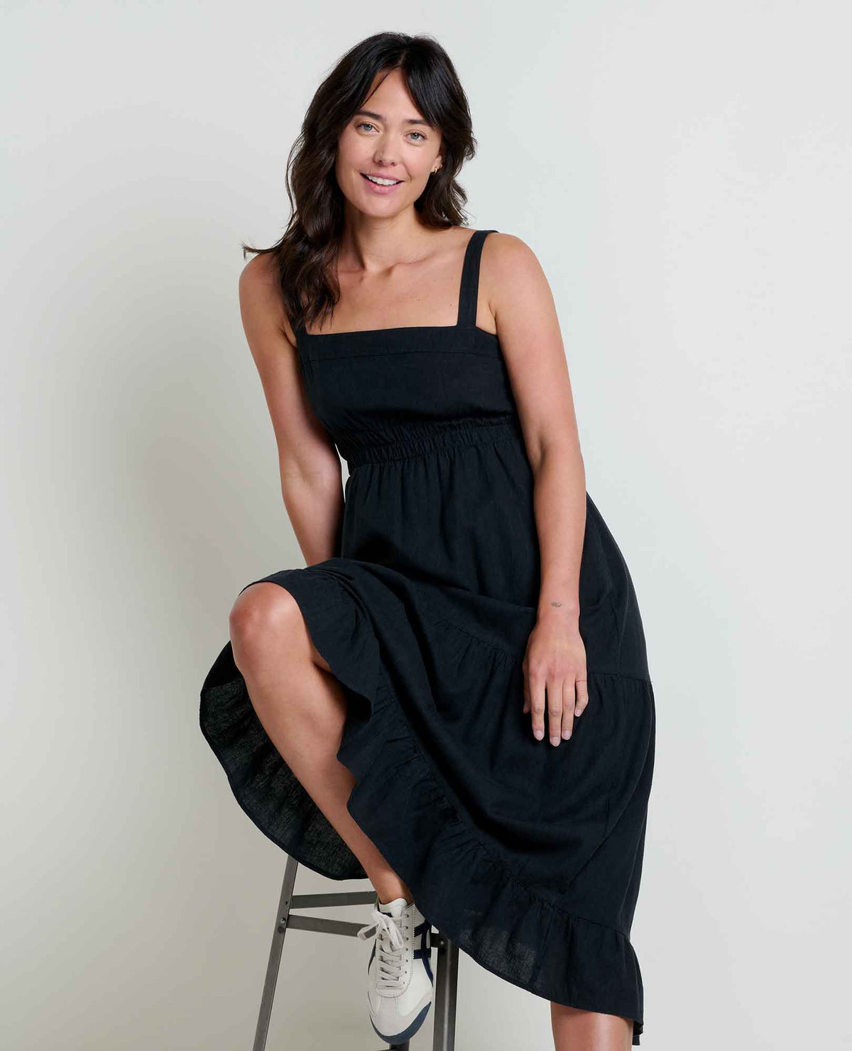 Taj Hemp Tiered Midi Dress - Better than Linen  | Toad&Co Women