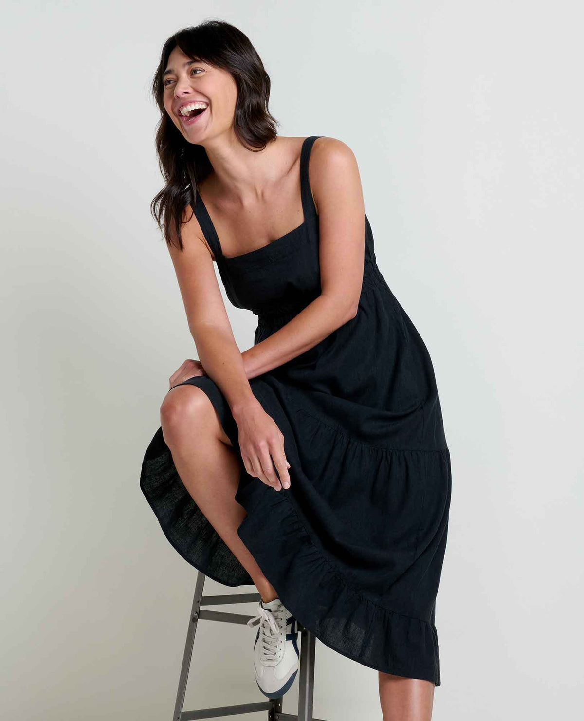 Taj Hemp Tiered Midi Dress - Better than Linen  | Toad&Co Women