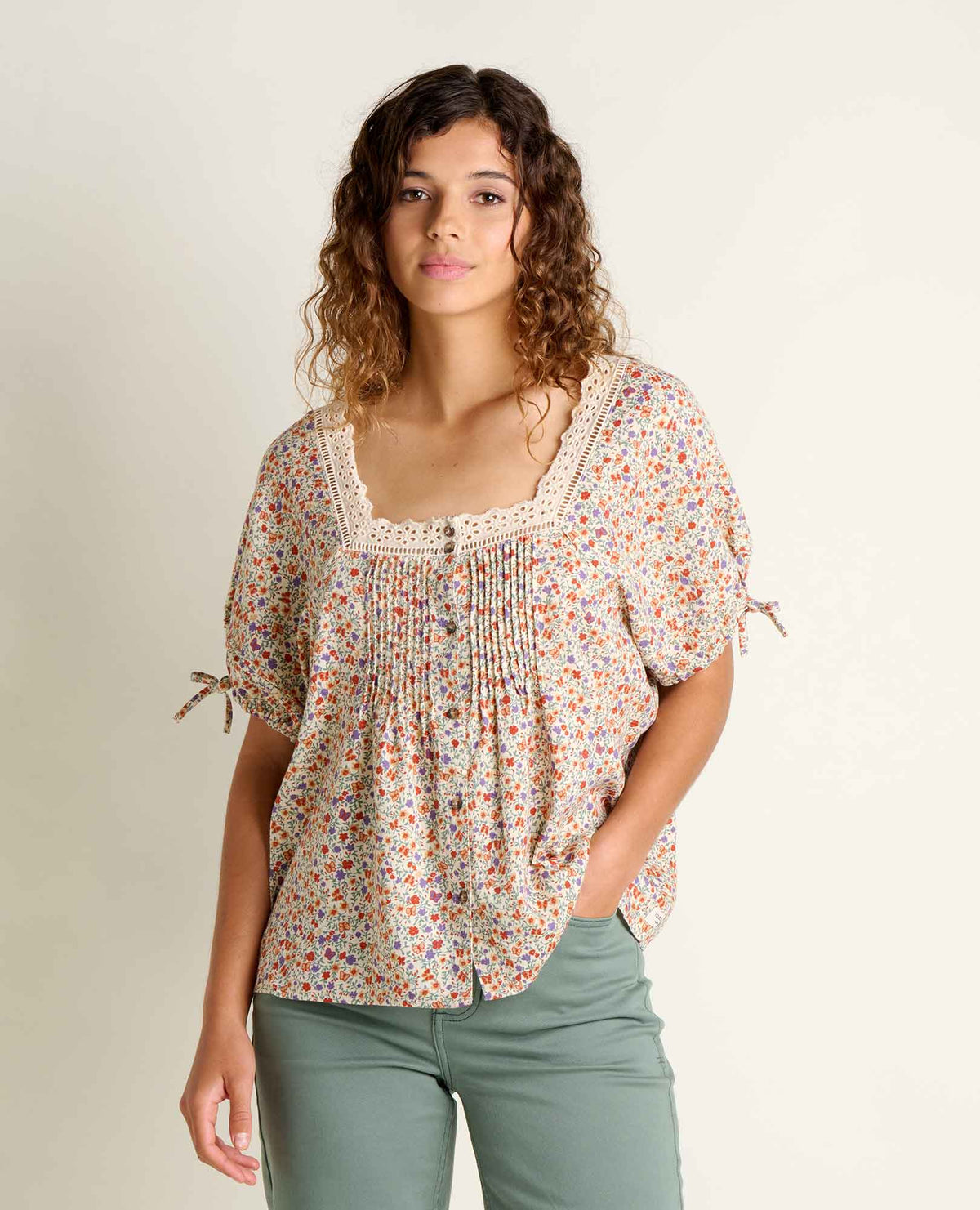 Manzana Peasant Shirt - 100% Organic Cotton Boho Women's Shirt  | Toad&Co Women