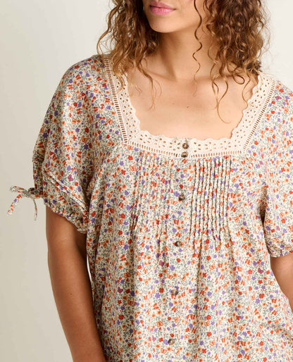 Manzana Peasant Shirt - 100% Organic Cotton Boho Women's Shirt  | Toad&Co Women