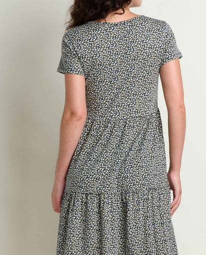 Marley Tiered Midi Dress - Organic Cotton & TENCEL™ Midi Dress Midnight Print | Toad&Co Women