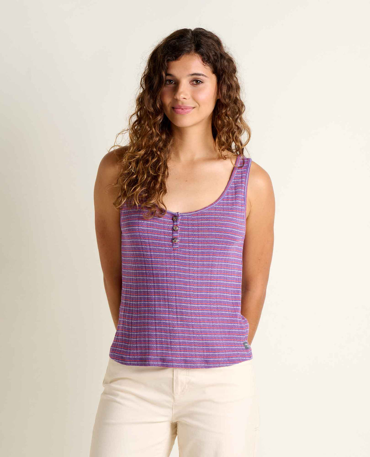 Foothill Pointelle Henley Tank - Organic Cotton Knit Tank  | Toad&Co Women