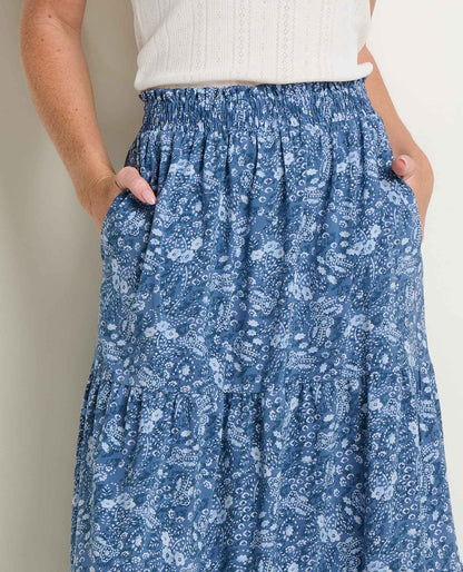 Sunkissed Tiered Midi Skirt - UPF 50+ Travel Skirt - Quick-Dry  | Toad&Co Women