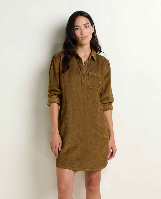 Super Soft Wide Wale Corduroy Popover Dress  | Toad&Co Women