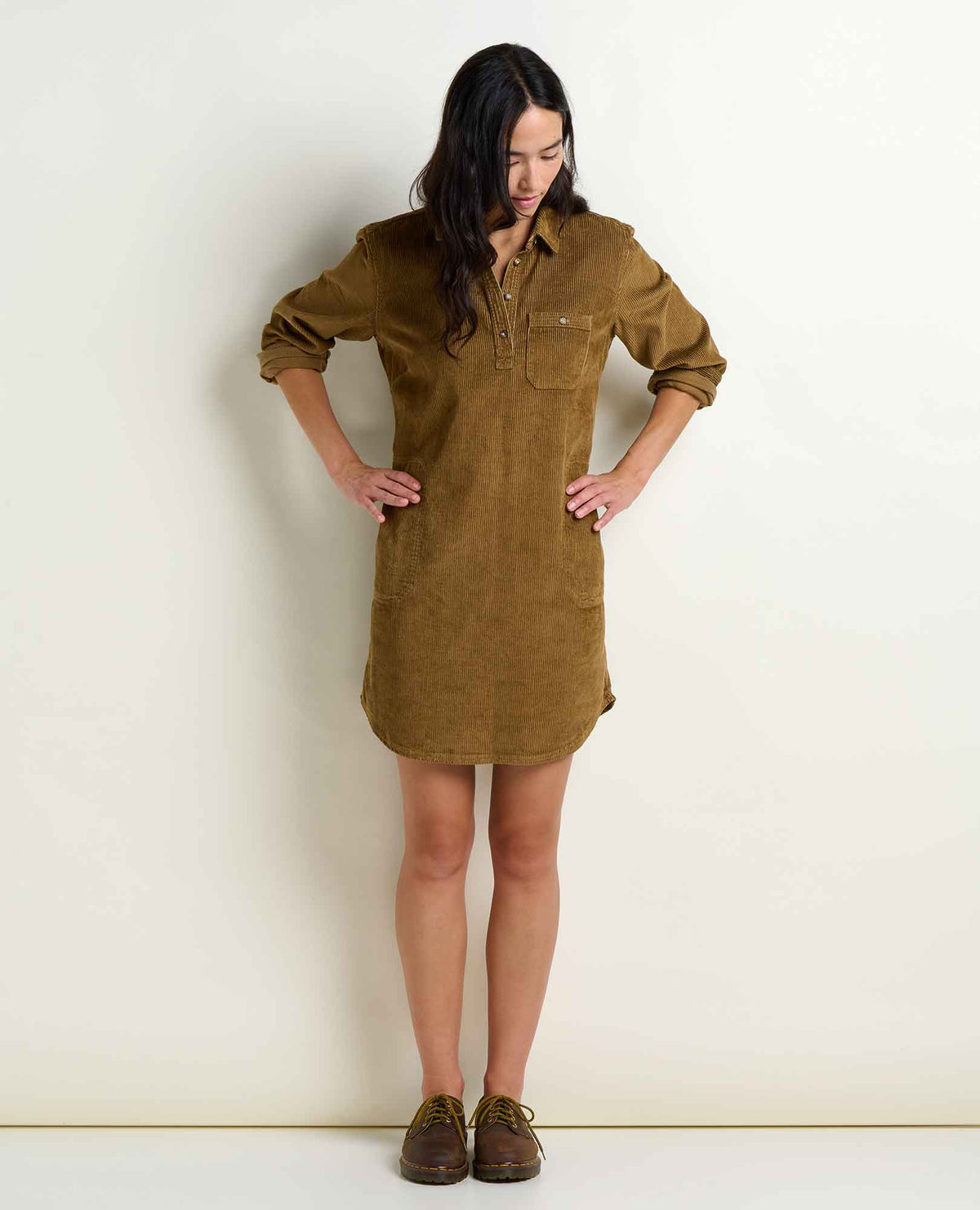 Super Soft Wide Wale Corduroy Popover Dress  | Toad&Co Women
