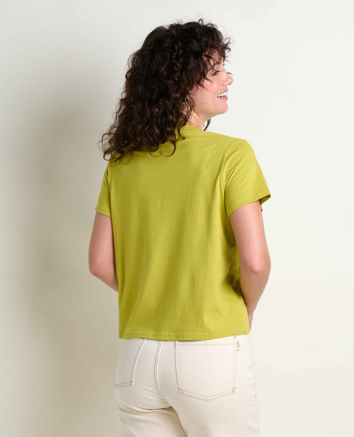 Women's Re-Form Embroidered Crew - Sustainable Recycled Cotton Tee Sprout Embroidery | Toad&Co Women
