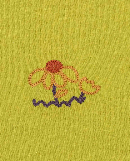Women's Re-Form Embroidered Crew - Sustainable Recycled Cotton Tee Sprout Embroidery | Toad&Co Women