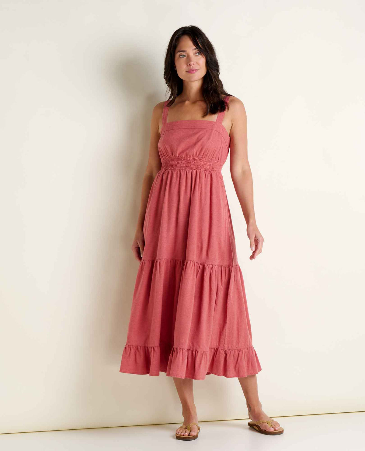 Taj Hemp Tiered Midi Dress - Sustainable Hemp & TENCEL™ Linen-Feel Dress  | Toad&Co Women