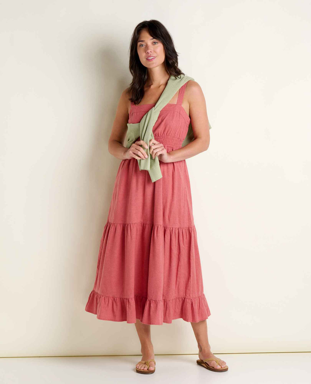 Taj Hemp Tiered Midi Dress - Sustainable Hemp & TENCEL™ Linen-Feel Dress  | Toad&Co Women
