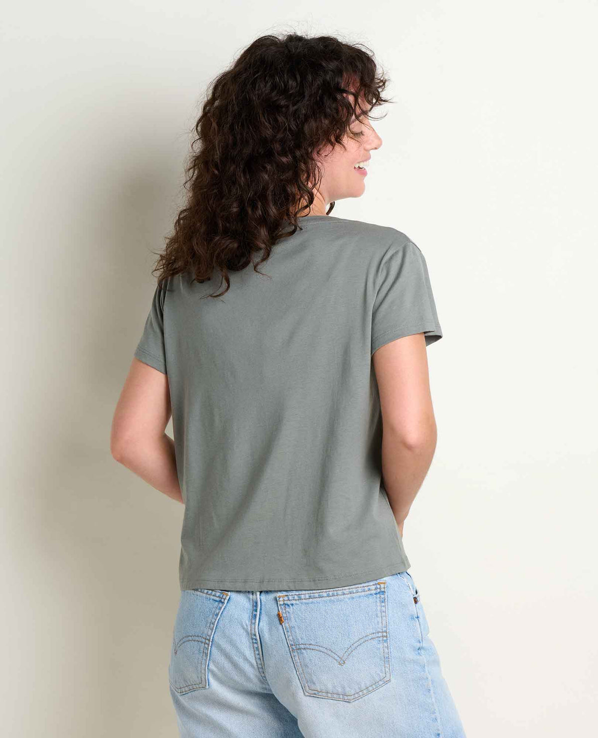 Whisper Tee - Lightweight Organic Cotton & Modal Jersey Tee Slate | Toad&Co Women