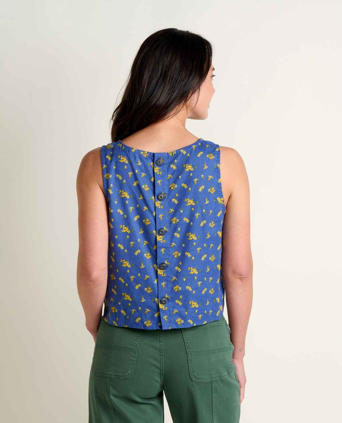Taj Hemp Button Back Tank Top - Better than Linen  | Toad&Co Women