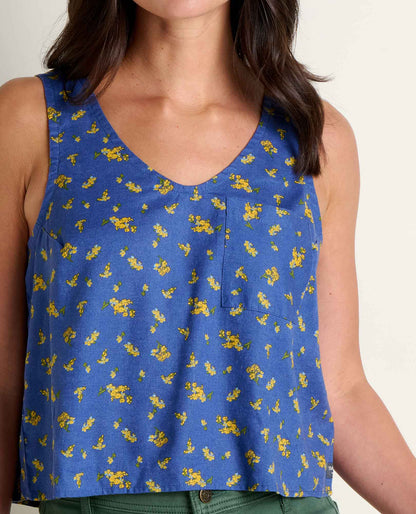 Taj Hemp Button Back Tank Top - Better than Linen  | Toad&Co Women