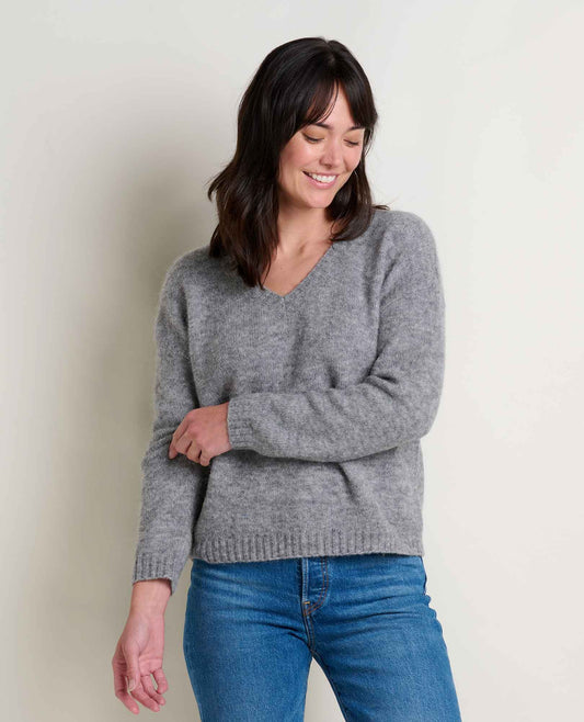 Women's Toddy Alpaca Merino V-Neck Sweater - Cozy & Soft  | Toad&Co Women