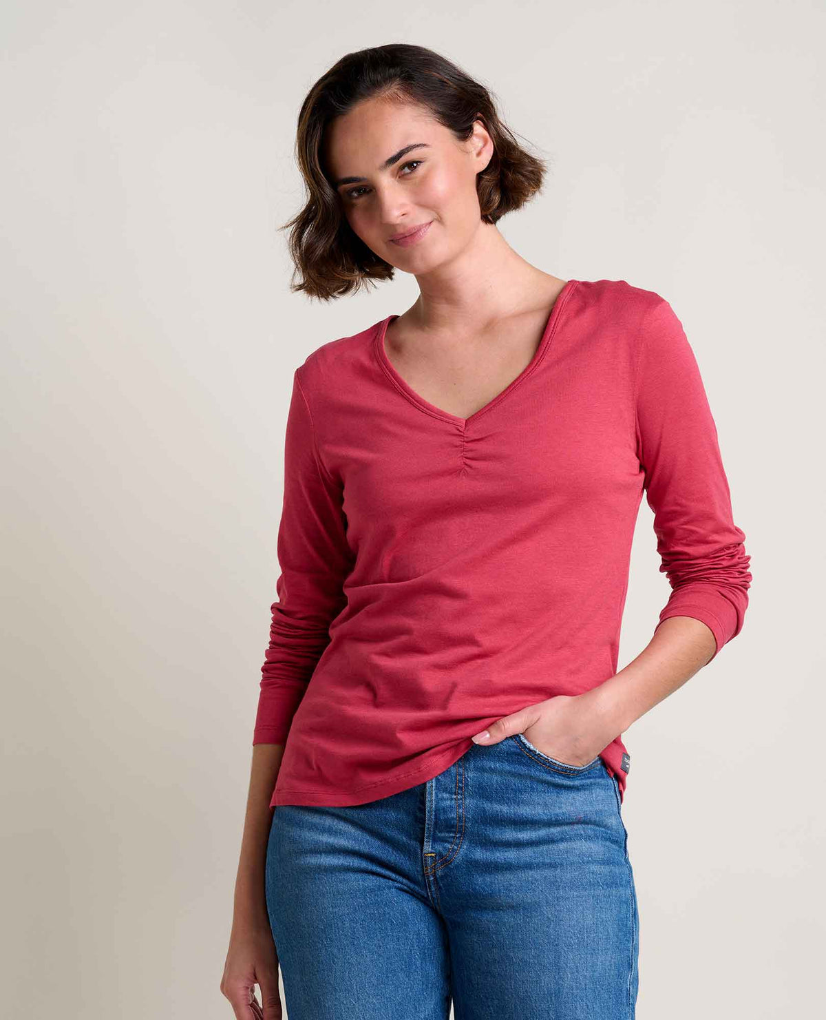 Rose Organic Cotton Long Sleeve T-Shirt - by Toad&Co  | Toad&Co Women