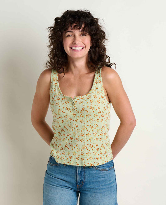 Foothill Pointelle Henley Tank - Organic Cotton Knit Tank  | Toad&Co Women