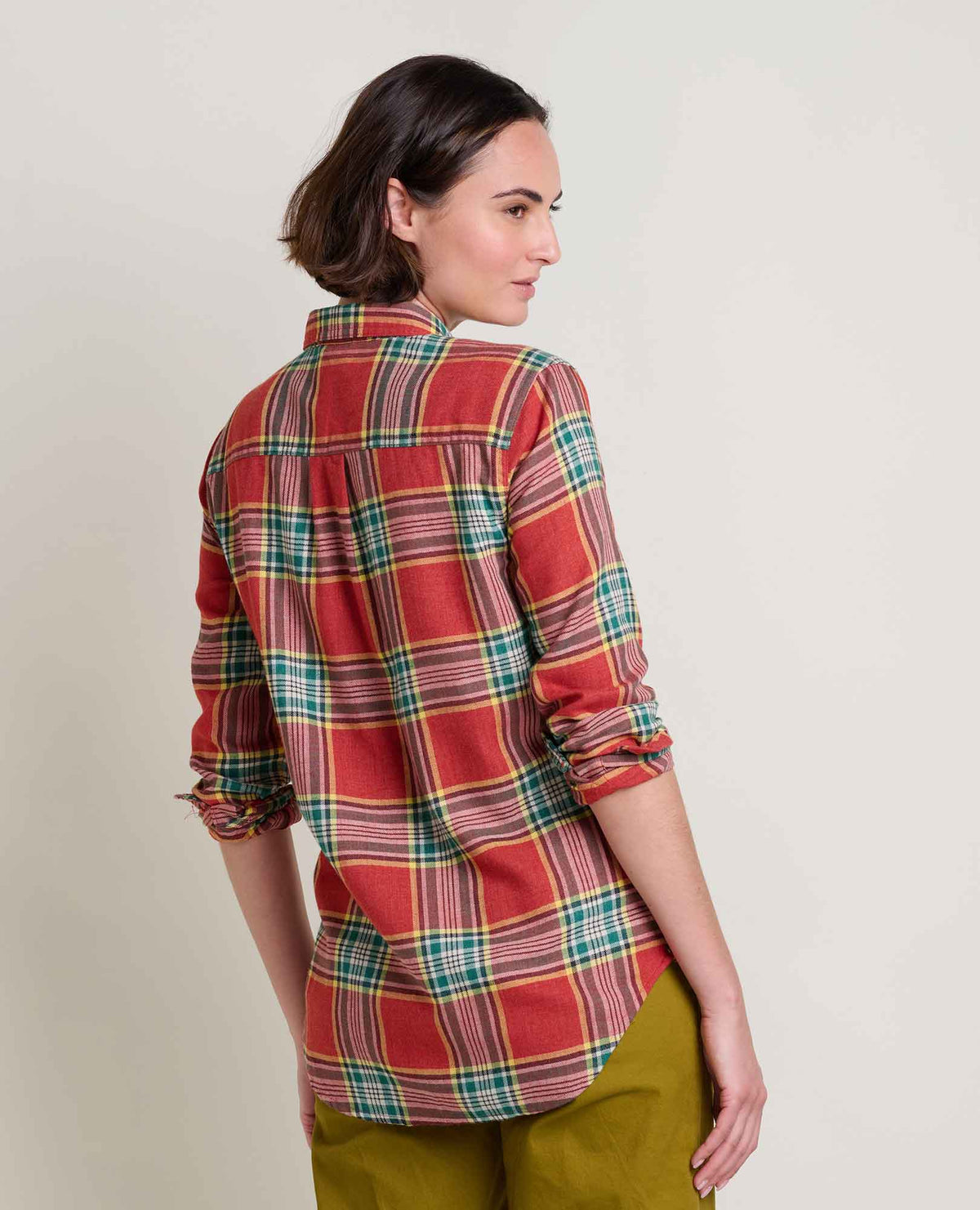 Re-Form Flannel Shirt Campfire Windowpane | Toad&Co Women