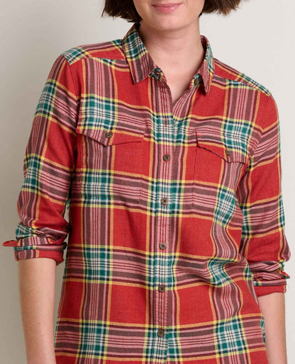 Re-Form Flannel Shirt Campfire Windowpane | Toad&Co Women