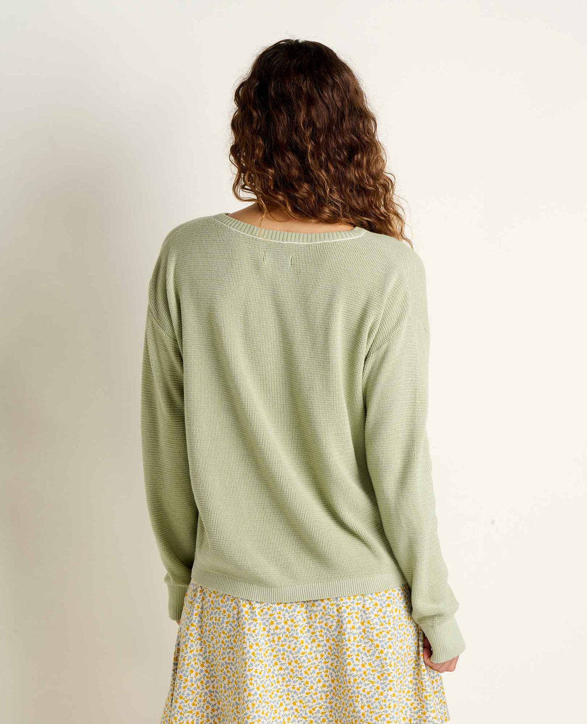 Bianca Pullover Sweater - Recycled Cotton Knit V-Neck Layer  | Toad&Co Women
