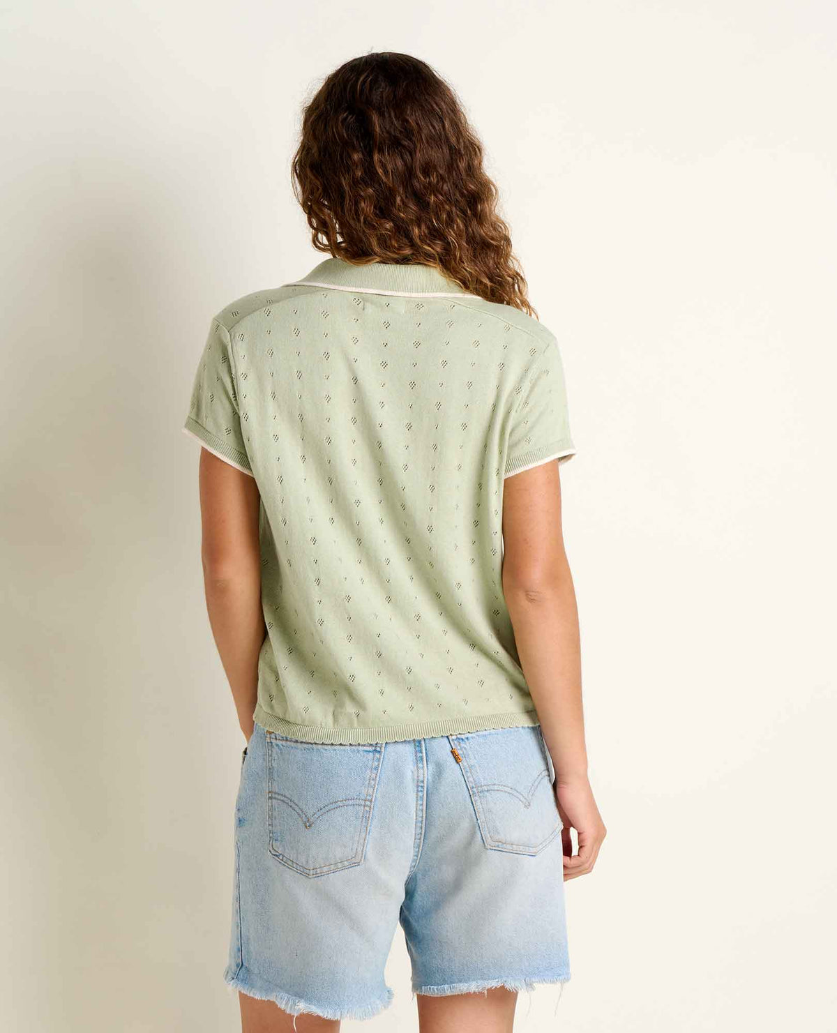 Bianca Shirt - Recycled Cotton Pointelle Knit Blouse  | Toad&Co Women