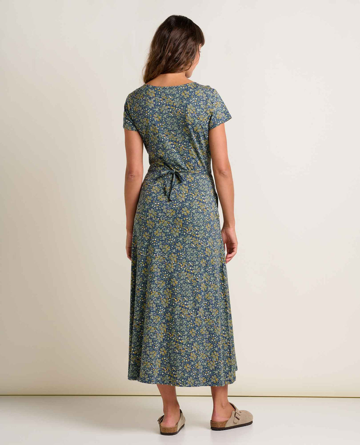 Rose Short Sleeve V-Neck Midi Dress - Soft with Stretch  | Toad&Co Women