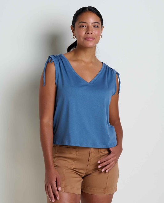 Anza Cinch V-Neck Tank Top - Organic Cotton  | Toad&Co Women