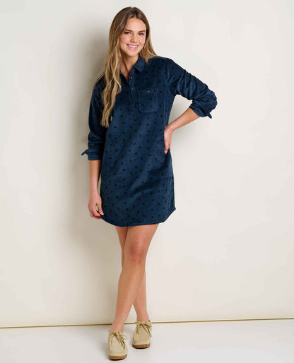Super Soft Wide Wale Corduroy Popover Dress  | Toad&Co Women