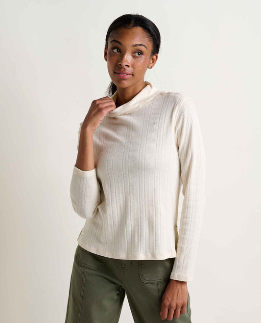 Foothill Pointelle Long Sleeve Turtleneck  | Toad&Co Women