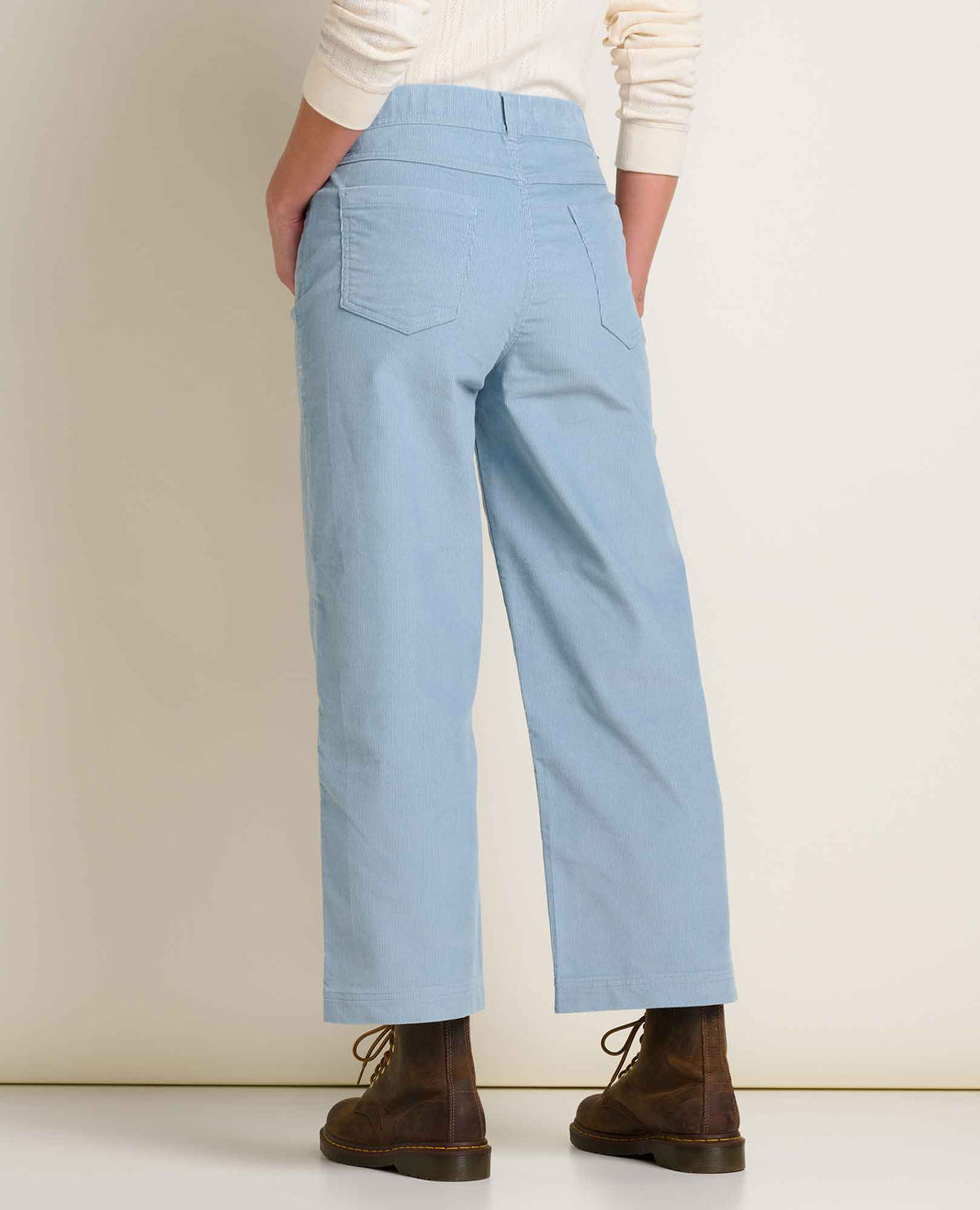 Women's Corduroy Wide Leg Crop Pant Weathered Blue | Toad&Co Women