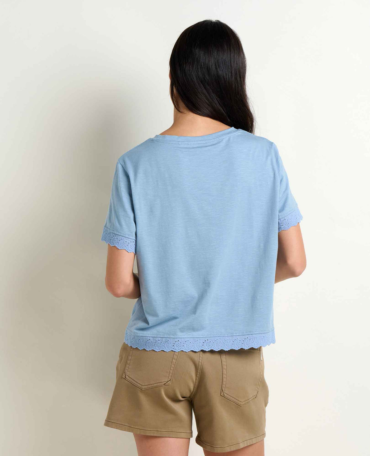 Clara Tee - Organic Cotton & TENCEL™ Eyelet Trim Women's Tee  | Toad&Co Women