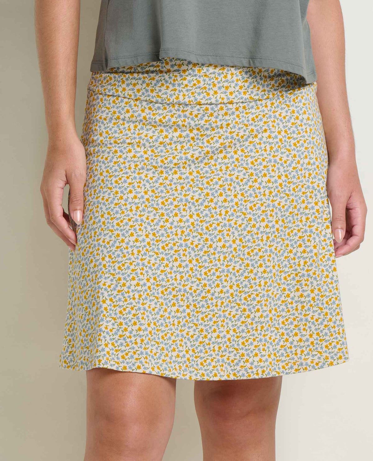 Chaka Organic Cotton & TENCEL Skirt Best Seller Gold Print | Toad&Co Women