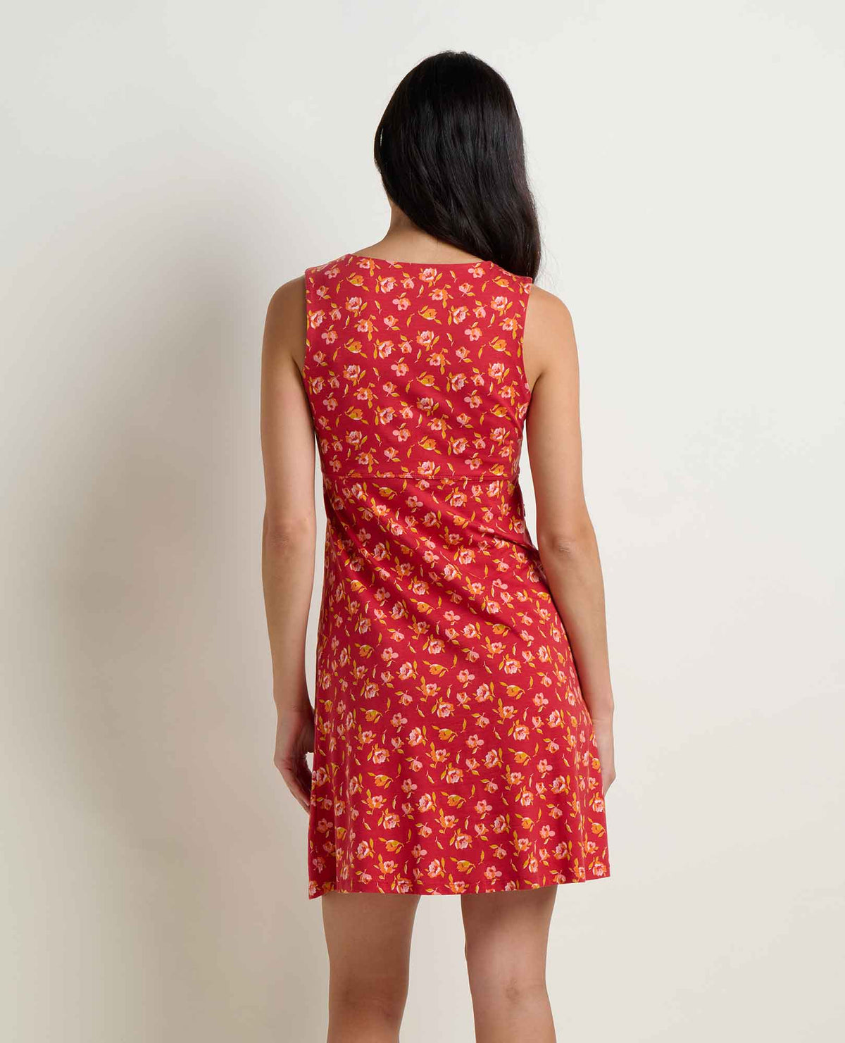 Women's Rosemarie Sleeveless Dress - by Toad&Co Crabapple Print | Toad&Co Women