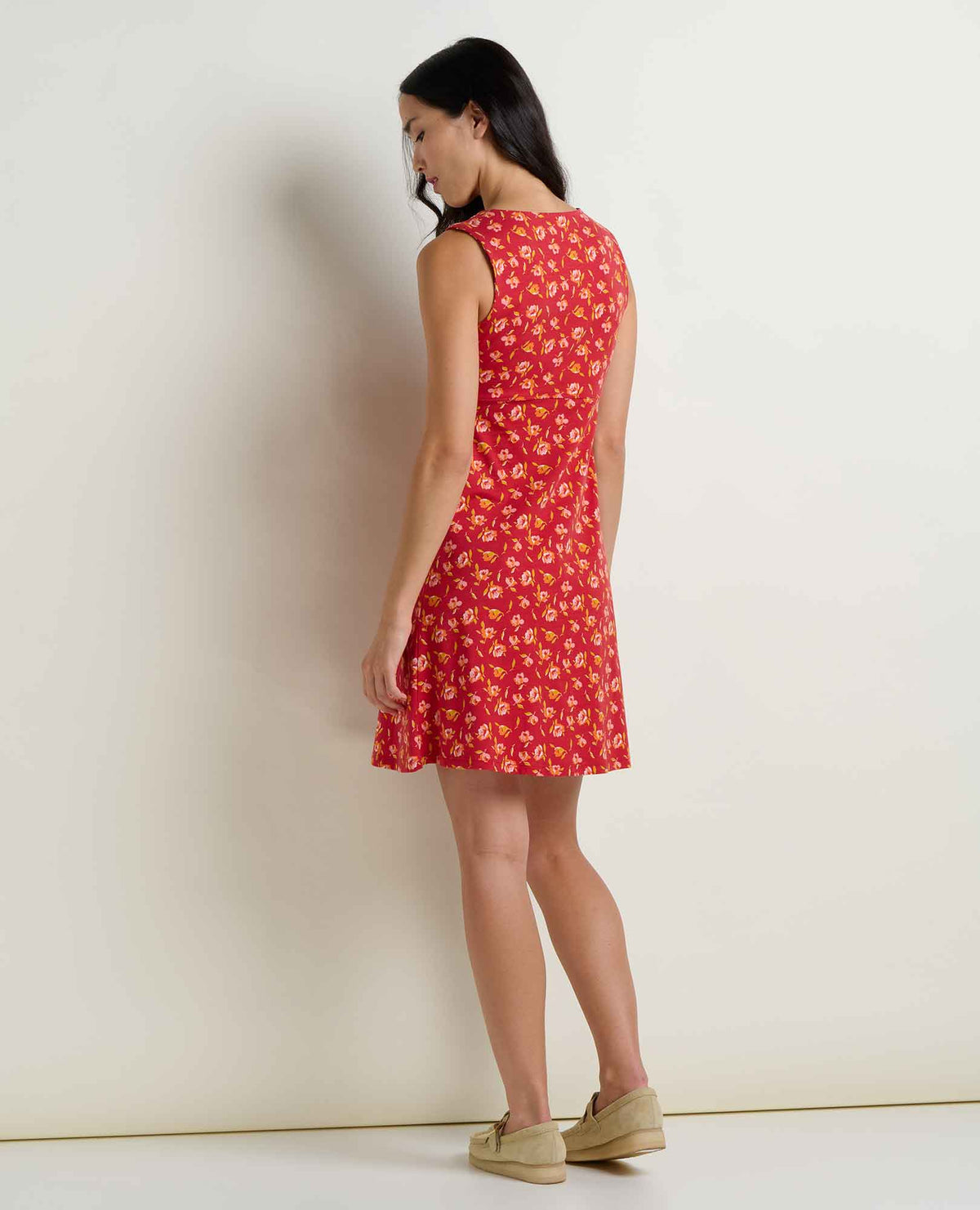Women's Rosemarie Sleeveless Dress - by Toad&Co Crabapple Print | Toad&Co Women