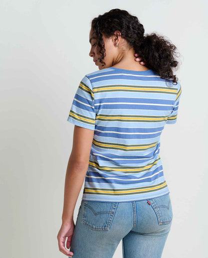 Grom Hemp Blend V-Neck T-Shirt - Sustainable Top by Toad&Co  | Toad&Co Women