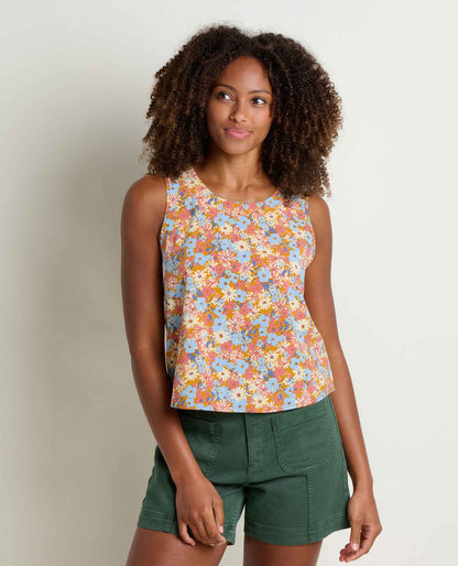 Sunkissed Button Back Tank - Lightweight Quick-Dry Travel Tank  | Toad&Co Women
