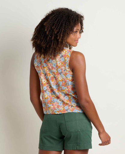 Sunkissed Button Back Tank - Lightweight Quick-Dry Travel Tank  | Toad&Co Women